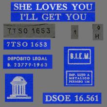 SP023 - SHE LOVES YOU ⁄ I'LL GET YOU ⁄ FROM ME TO YOU ⁄ THANK YOU GIRL - DSOE 16.561 - SLEEVE 3 - LABEL 1 - pic 1