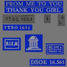 SP023 - SHE LOVES YOU ⁄ I'LL GET YOU ⁄ FROM ME TO YOU ⁄ THANK YOU GIRL - DSOE 16.561 - SLEEVE 3 - LABEL 1 - pic 6
