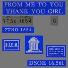 SP024 - SHE LOVES YOU ⁄ I'LL GET YOU ⁄ FROM ME TO YOU ⁄ THANK YOU GIRL - DSOE 16.561 - SLEEVE 4 - LABEL 1 - pic 6