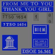 SP027 - SHE LOVES YOU ⁄ I'LL GET YOU ⁄ FROM ME TO YOU ⁄ THANK YOU GILR - DSOE 16.561 - SLEEVE 7 - LABEL 2 - pic 7