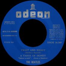 SP003 TWIST AND SHOUT ⁄ A TASTE OF HONEY ⁄ DO YOU WANT TO KNOW A SECRET ⁄ THERE'S A PLACE - SLEEVE 2 LABEL 3 - pic 1