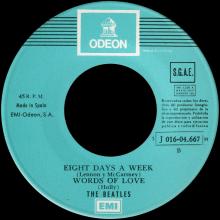 SP219 KANSAS CITY ⁄ MR. MOONLIGHT ⁄ EIGHT DAYS A WEEK ⁄ WORDS OF LOVE - SLEEVE 11 ⁄ RECORD 6  - pic 5