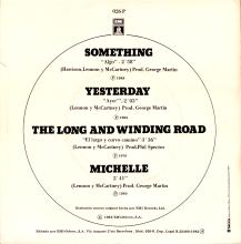 SP340 SOMETHING ⁄ YESTERDAY ⁄ THE LONG AND WINDING ROAD ⁄ MICHELLE - pic 1