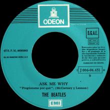 SPAIN 1963 04 30 - PLEASE PLEASE ME ⁄ ASK ME WHY - SLEEVE 14 LABEL H - 1 J 006-04.451 M  - pic 5