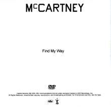 UK 2020 12 18 PAUL McCARTNEY - McCARTNEY lll - FIND MY WAY - PROMO - 1 TRACK CDR DVD - pic 2