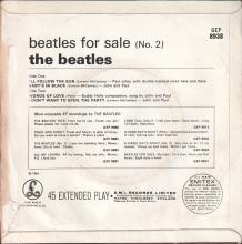 HOLLAND - 1965 06 00 - 1 - BEATLES FOR SALE No 2 - GEP 8939 - pic 2
