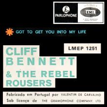 CLIFF BENNETT AND THE REBEL ROUSERS - GOT TO GET YOU INTO MY LIFE - PORTUGAL - LMEP 1251 - pic 6