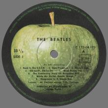 THE BEATLES DISCOGRAPHY FRANCE 1968 11 21 THE BEATLES (WHITE ALBUM) - P - APPLE 1 C 172-04 173⁄4 - FRANCE⁄GERMANY - pic 5