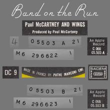 1973 12 07 - 1978 - PAUL McCARTNEY AND WINGS - BAND ON THE RUN - DC 9 - 1979 01 FRANCE COLORED - pic 1