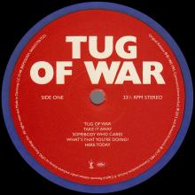 1982 09 20 - 2017 11 17 - TUG OF WAR - BLUE VINYL - 6 02557 83680 6 - 0602557567533 - pic 5