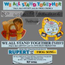 1984 11 12 - WE ALL STAND TOGETHER ⁄ HUMMING VERSION - RP 6086 - SHAPED PICTURE DISC 7" - 1984 12 03  - pic 1