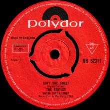 1964 05 29 TONY SHERIDAN & THE BEATLES - AIN'T SHE SWEET ⁄ IF YOU LOVE ME, BABY - POLYDOR NH 52317 REISSUE 1967 - pic 1