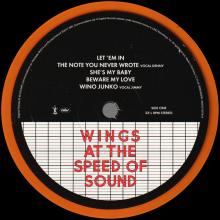 1976 04 09 - 2017 11 17 - WINGS AT THE SPEED OF SOUND - ORANGE VINYL - 6 02557 83674 5 - 0602557567618 - pic 5