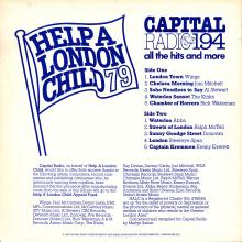 1979 00 00 - SONGS OF LONDON - CAPITAL RADIO 194 - HELP A LONDON CHILD - HALC 3 A - UK - pic 1