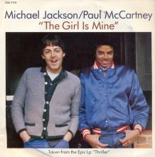 1982 10 18 - THE GIRL IS MINE - JACKSON ⁄ MCCARTNEY - EPIC CBS 2729 - YELLOW VINYL - ISRAEL - pic 1