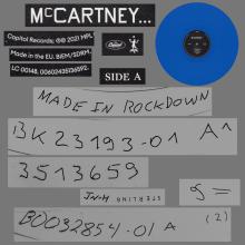 2020 12 18 - McCARTNEY III - BLUE VINYL - EXCLUSIVE - pic 1