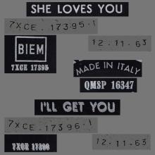 ITALY 1963 11 12 - QMSP 16347 - SHE LOVES YOU ⁄ I'LL GET YOU - B - LABELS - pic 17