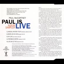 1993 11 08 GER - PAUL IS LIVE - PMLIVE 1 - PROMO - pic 2
