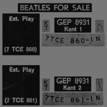 HOLLAND - 1965 04 00 - 2 B - BEATLES FOR SALE - GEP 8931 - pic 2