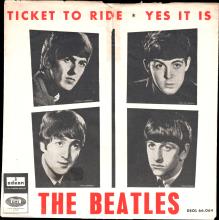 SPAIN 1965 06 10 - DSOL 66.064 - TICKET TO RIDE ⁄ YES IT IS - SLEEVE 1 LABEL 1 A - pic 1