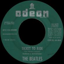 SPAIN 1965 06 10 - DSOL 66.064 - TICKET TO RIDE ⁄ YES IT IS - SLEEVE 1 LABEL 1 A - pic 5