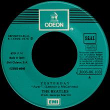 SPAIN 1976 05 01 - 1J 006-06.103 - YESTERDAY ⁄ I SHOULD HAVE KNOWN BETTER - SLEEVE 1 LABEL 2  - pic 3