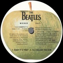 THE BEATLES DISCOGRAPHY UK - 1995 03 20 - THE BEATLES BABY IT'S YOU - 7 2438 82073 7 9 - EP - pic 3