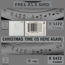1995 12 04 - FREE AS A BIRD - 7243 8 82587 2 2 - 2 TRACK 7INCH - R 6422 - UK - pic 1