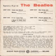 ITALY 1964 01 02 - QMSP 16352 - TWIST AND SHOUT ⁄ MISERY - A - SLEEVES - pic 4