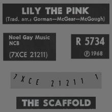 1968 10 18 - THE SCAFFOLD - LILLY THE PINK - NORWAY - R 5734 - pic 1
