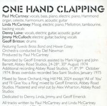 2024 06 16 - ONE HAND CLAPPING - 6 02465 08164 0 - 2 X CD EDITION - MADE IN GERMANY - pic 12