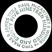 2016 05 19 -  PAUL McCARTNEY & WINGS vs. TIMO MAAS & JAMES TEEJ - 142174H1⁄A - 7 INCH - PROMO - pic 2