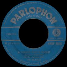 ITALY 1964 06 26 - QMSP 16363 - A HARD DAY'S NIGHT ⁄ THINGS WE SAID TODAY - B - LABELS - pic 1