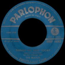 ITALY 1964 06 26 - QMSP 16363 - A HARD DAY'S NIGHT ⁄ THINGS WE SAID TODAY - B - LABELS - pic 1