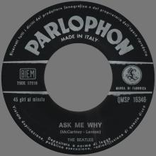 ITALY 1963 11 12 - QMSP 16346 - PLEASE PLEASE ME ⁄ ASK ME WHY - B - LABELS - pic 16