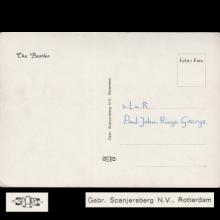 GEBR. SPANJERSBERG N.V. ROTTERDAM 008 A - THE BEATLES POSTCARD 14,8X10,3 - pic 1