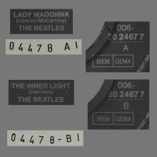 LADY MADONNA - THE INNER LIGHT - 1992 - 1C 006- 04 478 - 2 - RECORDS - pic 6