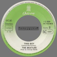 I WANT TO HOLD YOUR HAND - THIS BOY - 1976 / 1987 - 1C 006-04 752 M - 2 - RECORDS - pic 8