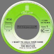 I WANT TO HOLD YOUR HAND - THIS BOY - 1976 / 1987 - 1C 006-04 752 M - 2 - RECORDS - pic 9