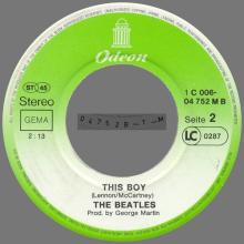 I WANT TO HOLD YOUR HAND - THIS BOY - 1976 / 1987 - 1C 006-04 752 M - 2 - RECORDS - pic 10
