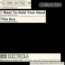 I WANT TO HOLD YOUR HAND - THIS BOY - 1976 / 1987 - 1C 006-04 752 M - 1 - SLEEVES - pic 1