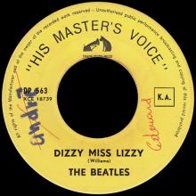BEATLES DISCOGRAPHY CONGO - 1965 10 00 - DP 563 - DIZZY MISS LIZZY / YESTERDAY - pic 4