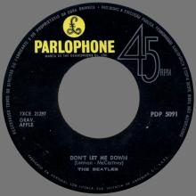 BEATLES DISCOGRAPHY PORTUGAL 060 - GET BACK / DON'TLET ME DOWN - PDP 5091 - pic 5