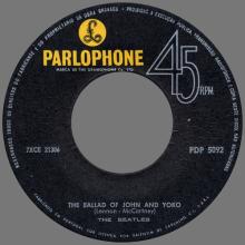 BEATLES DISCOGRAPHY PORTUGAL 070 A - THE BALLAD OF JOHN AND YOKO / OLD BROWN SHOE - PDP 5092 - pic 3