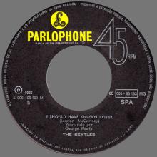 BEATLES DISCOGRAPHY PORTUGAL 110 A - YESTERDAY ⁄ I SHOULD HAVE KNOWN BETTER - 8E 006-06103 G - pic 5