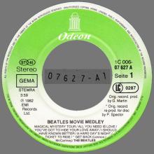 BEATLES MOVIE MEDLEY - I'M HAPPY JUST TO DANCE WITH YOU - 1976 ⁄ 1987 - 1C 006-07 627 - 2 - RECORDS - pic 1