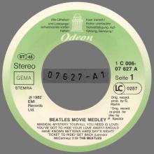 BEATLES MOVIE MEDLEY - I'M HAPPY JUST TO DANCE WITH YOU - 1976 ⁄ 1987 - 1C 006-07 627 - 2 - RECORDS - pic 5