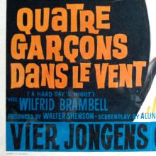 BELGIUM 1964 A HARD DAY'S NIGHT ⁄ VIER JONGENS OP RONDREIS ⁄ QUATRE GARÇONS DANS LE VENT - FILMPOSTER MOVIEPOSTER - pic 1