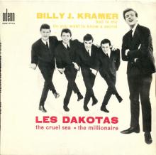 BILLY J. KRAMER WITH THE DAKOTAS - BAD TO ME ⁄ DO YOU WANT TO KNOW A SECRET - FRANCE - SOE 3743 - EP - pic 1