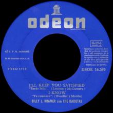 BILLY J. KRAMER WITH THE DAKOTAS - I'LL KEEP YOU SATISFIED - DSOE 16.595 - SPAIN - EP - pic 5